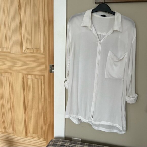 2 Pc Club Monaco Button Up Blouses Shirts Small - Picture 10 of 15